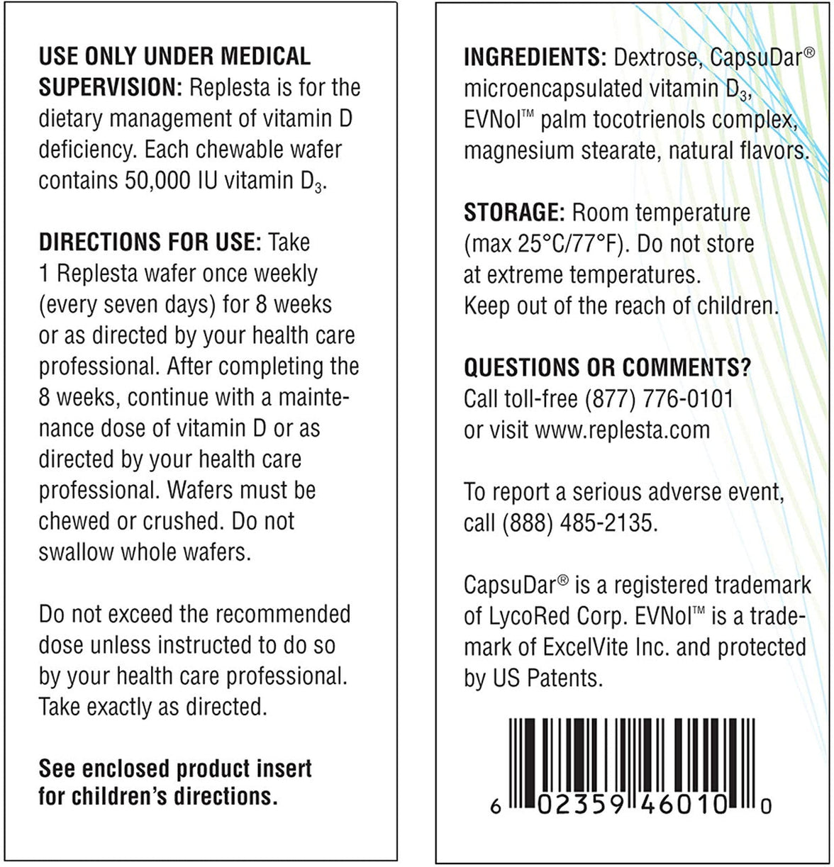 Replesta 50,000 IU Vitamin D3