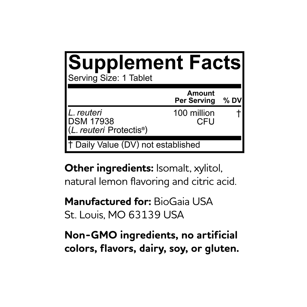 BioGaia Protectis Chewable Tablets